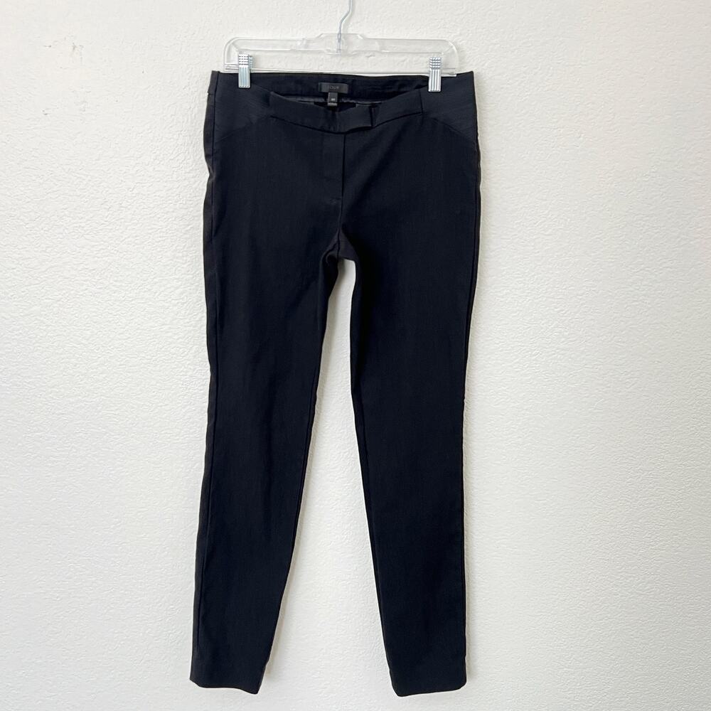 [J. Crew] Ryder Black Maternity Side Panel Slim Ankle Trouser Pants Sz 10T Tall
